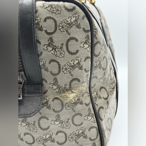 Celine Vintage C Macadam Carriage Boston Handbag EUC - Picture 8 of 16